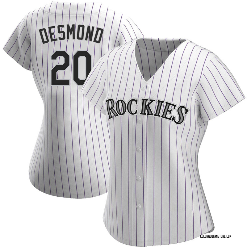 Colorado Rockies #20 Ian Desmond Mlb Golden Brandedition Black Jersey Gift  For Rockies Fans - Dingeas