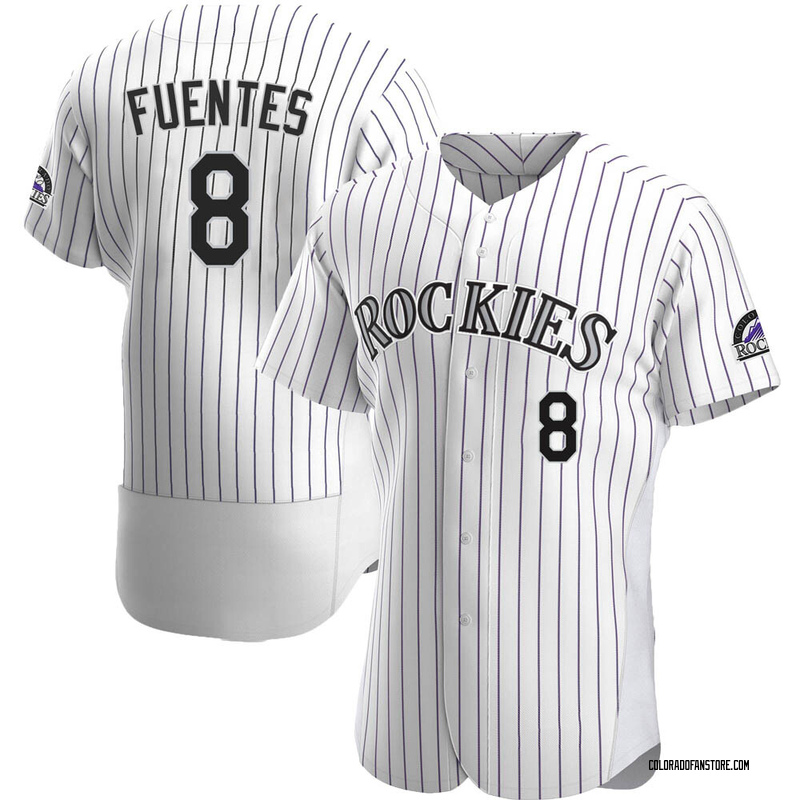 Women's Helcris Olivarez Colorado Rockies Authentic White Home Jersey